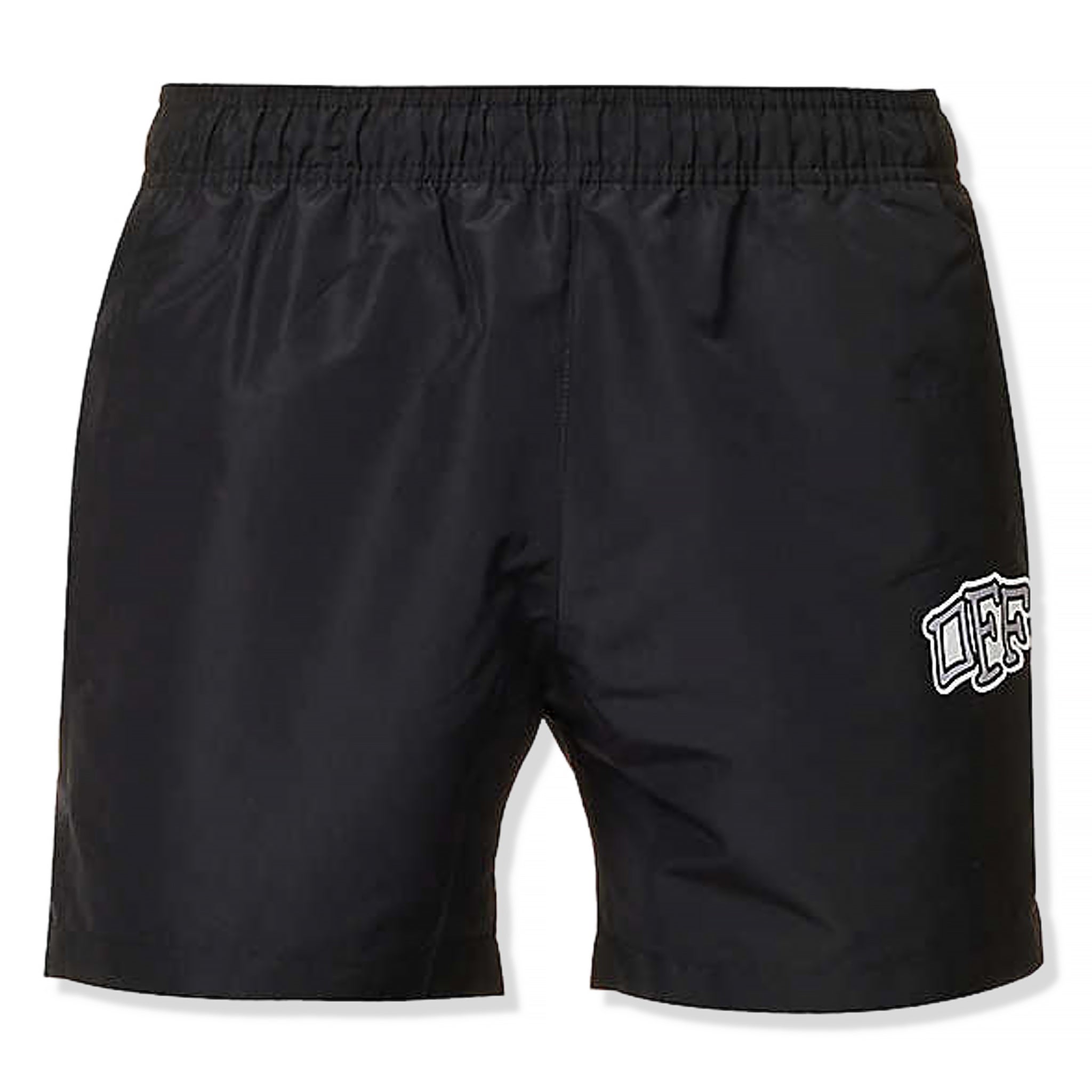 Image of Off-White Carlos Arrows Logo Black Swim Shorts